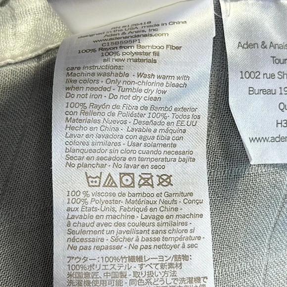 ⭐️HP⭐️ Aden + Anais NWT -100% Rayon lullaby Swaddle blankets- Musy Mate lovey - Picture 5 of 9